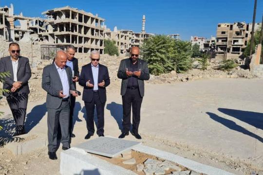 أبو هولي والرفاعي يبحثان مع الأونروا في دمشق أوضاع اللاجئين الفلسطينيين في سوريا