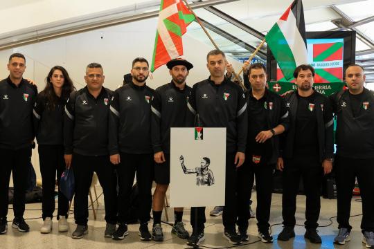 فدائي فلسطين يصل إلى بلباو استعداداً لمواجهة منتخب إقليم الباسك ودياً