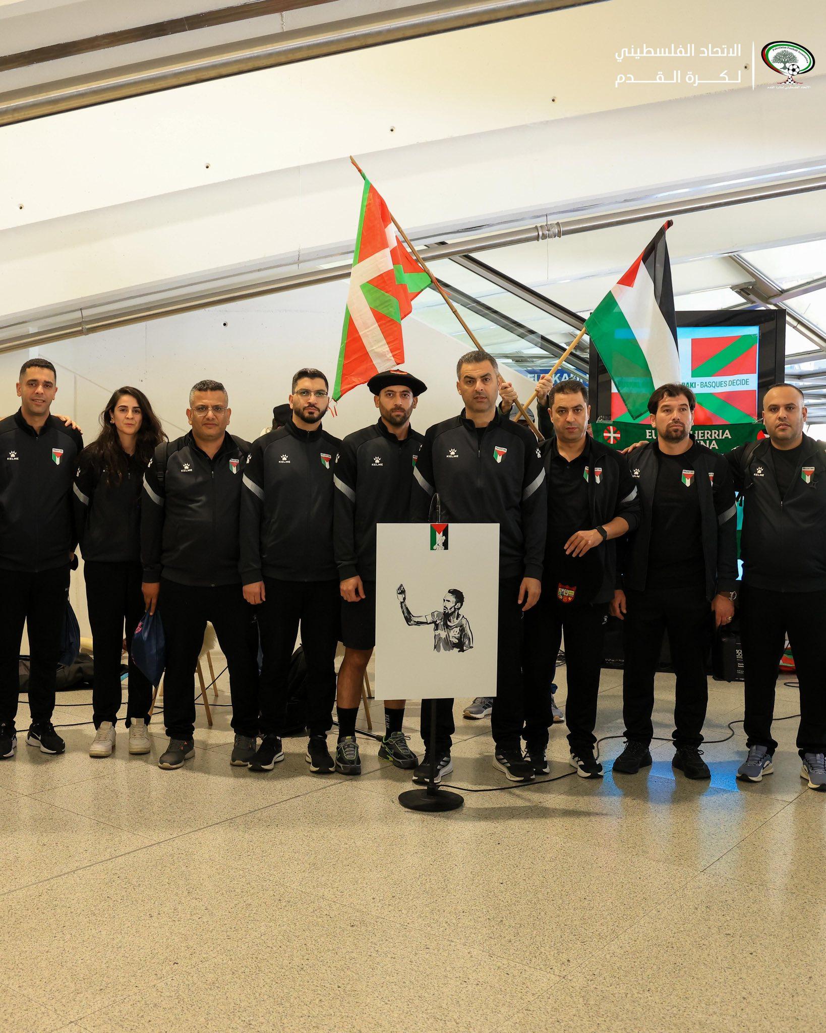 فدائي فلسطين يصل إلى بلباو استعداداً لمواجهة منتخب إقليم الباسك ودياً