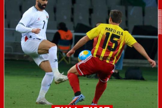 فلسطين تخسر ودياً أمام كتالونيا في مباراة أظهرت قوة الروابط الإنسانية والتضامن الدولي