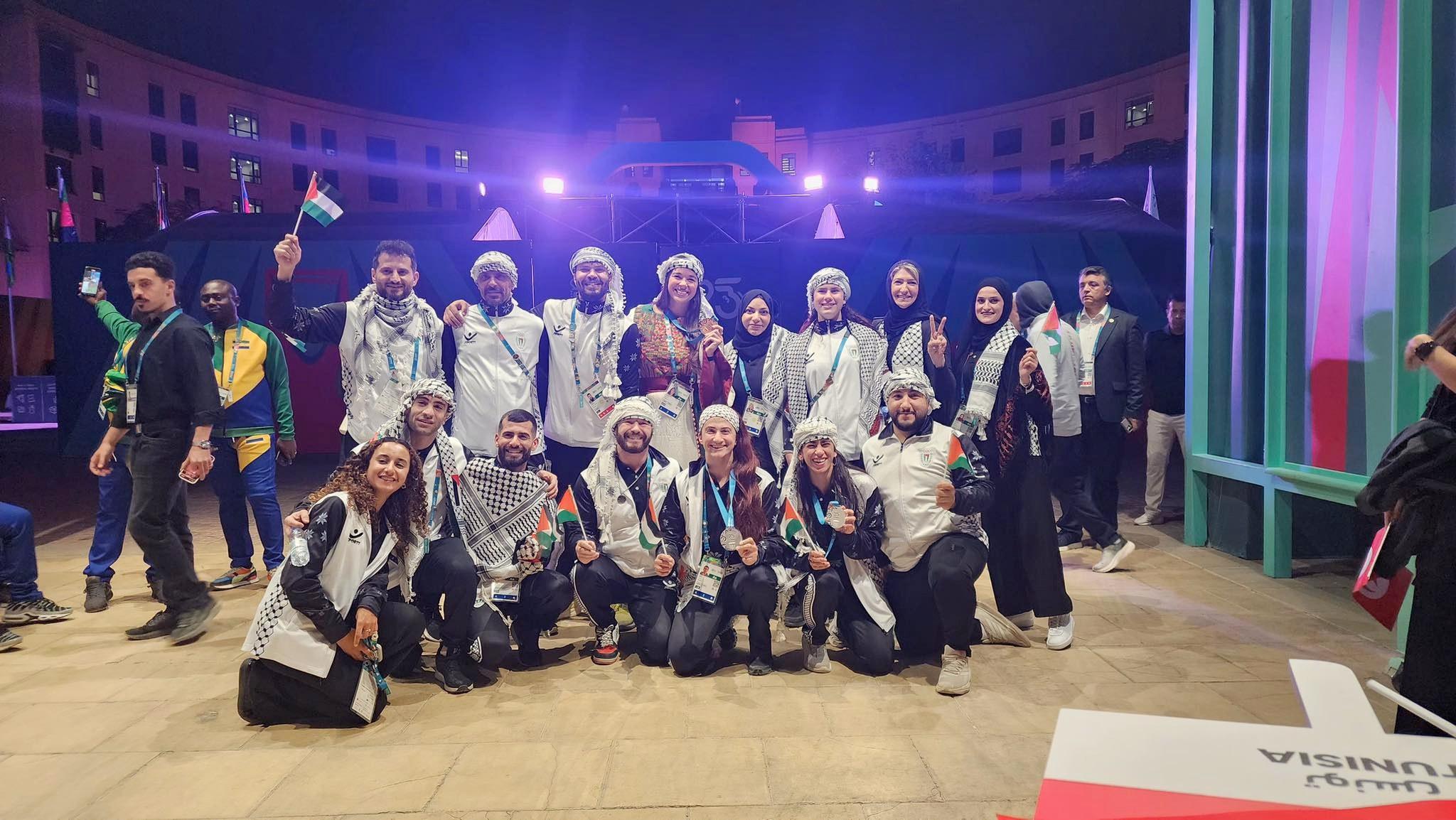 بعثتنا الرياضيةالفلسطينية تشارك في الحفل الختامي لدورة ألعاب التضامن الإسلامي