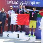 فلسطين تحصد المركز الثالث في أول بطولة ترايثلون مصنّفة دوليًا في الفجيرة