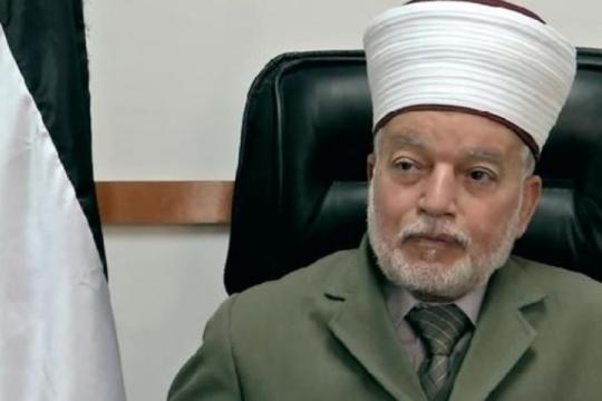 المفتي العام للقدس يدين اعتقال حاتم البكري ويصفه بانتهاك صارخ