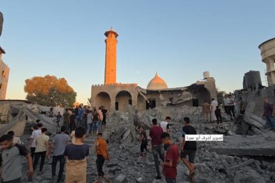 أوقاف غزة: استهداف مسجدين ومنشآت خدمية وارتفاع المساجد المستهدفة إلى 1244 منذ بدء الحرب