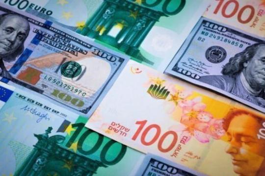 سعر صرف العملات الأجنبية مقابل الشيكل اليوم الإثنين