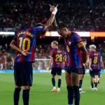 برشلونة يكتسح رايو فايكانو بخماسية ويواصل بدايته المثالية في الليغا