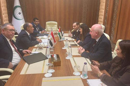 وزير الخارجية المصري يؤكد دعم بلاده الكامل لفلسطين ويدعو لتنفيذ المرحلة الثانية من اتفاق غزة