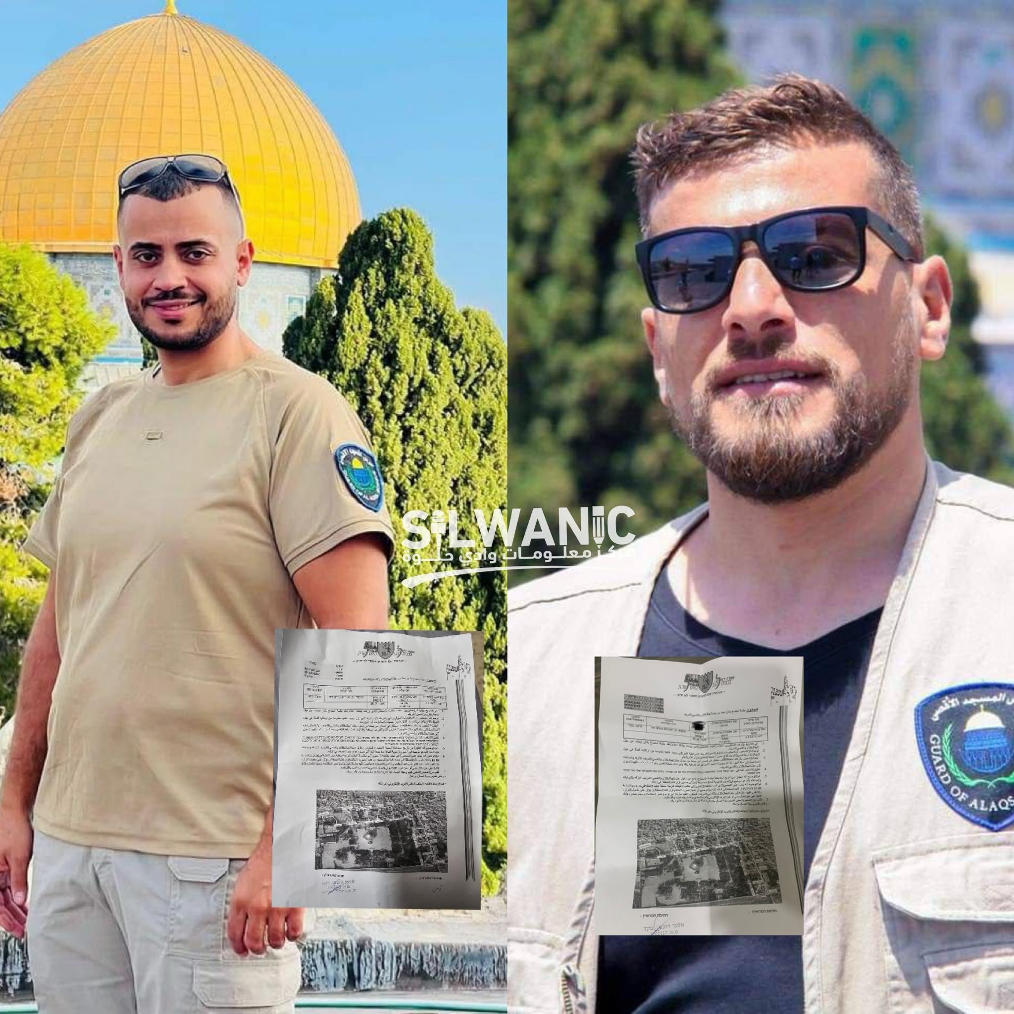 الإفراج المشروط بإبعاد أسبوع قابل للتجديد بعد اعتقالهما ومداهمة منزليهما في القدس