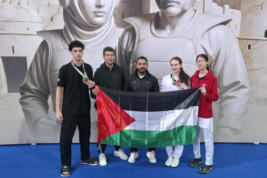 إنجاز فلسطيني في كأس العرب للتايكواندو: فرج الله يحرز الذهب وتالين رياض تحصد البرونز