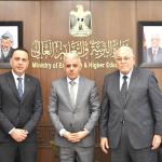 برهم يبحث مع القنصل المصري تعزيز التعاون التعليمي وأوضاع طلبة غزة العالقين في مصر