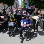 وقفة احتجاجية في غزة لجرحى الحرب للمطالبة بحقهم في العلاج