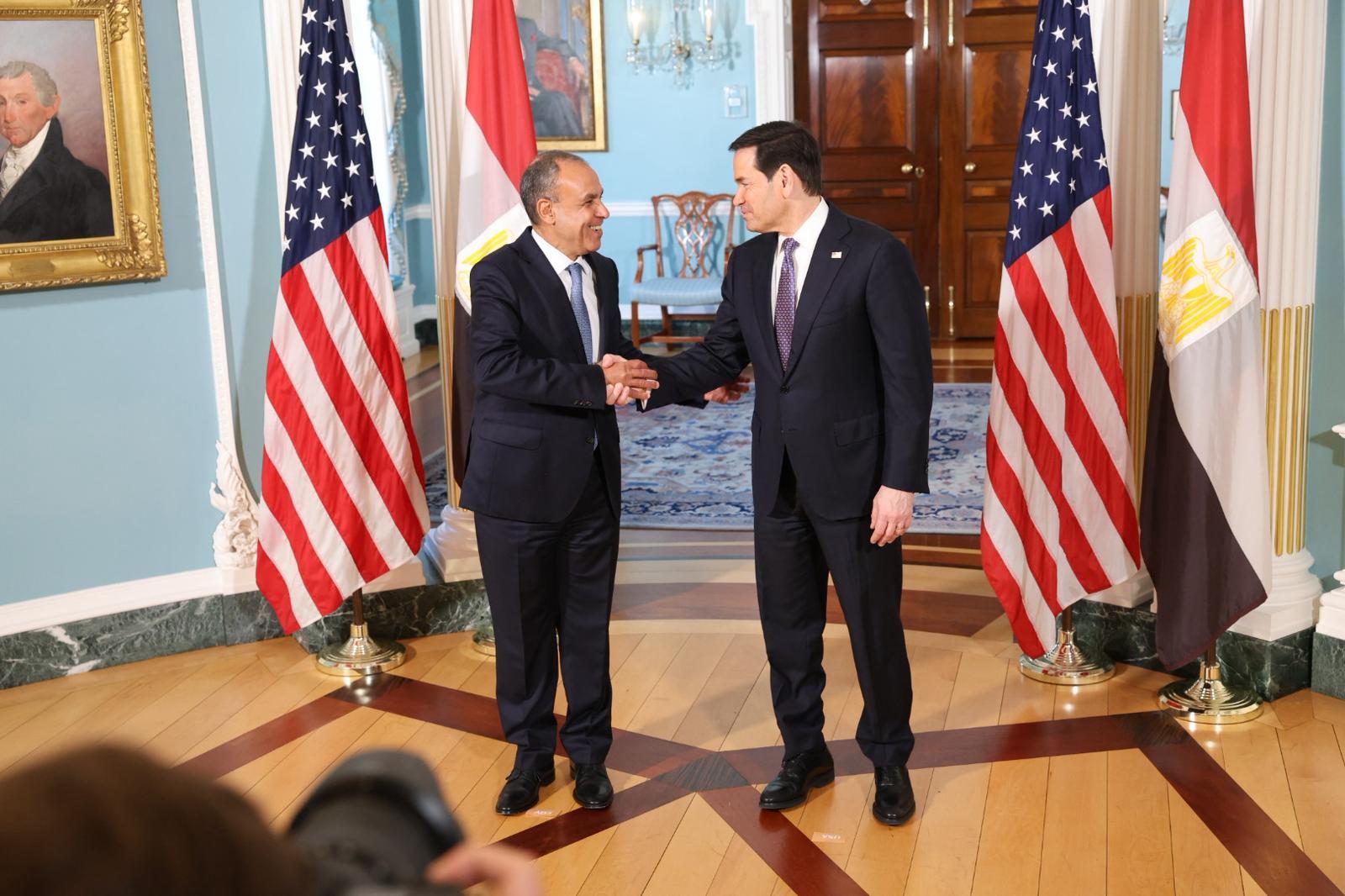 عبد العاطي وروبيو يبحثان وقف التصعيد في الشرق الأوسط ودعم هدنة إنسانية في عدة بؤر نزاع