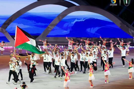 فلسطين تشارك في افتتاح دورة الألعاب الآسيوية الشاطئية في سانيا الصينية