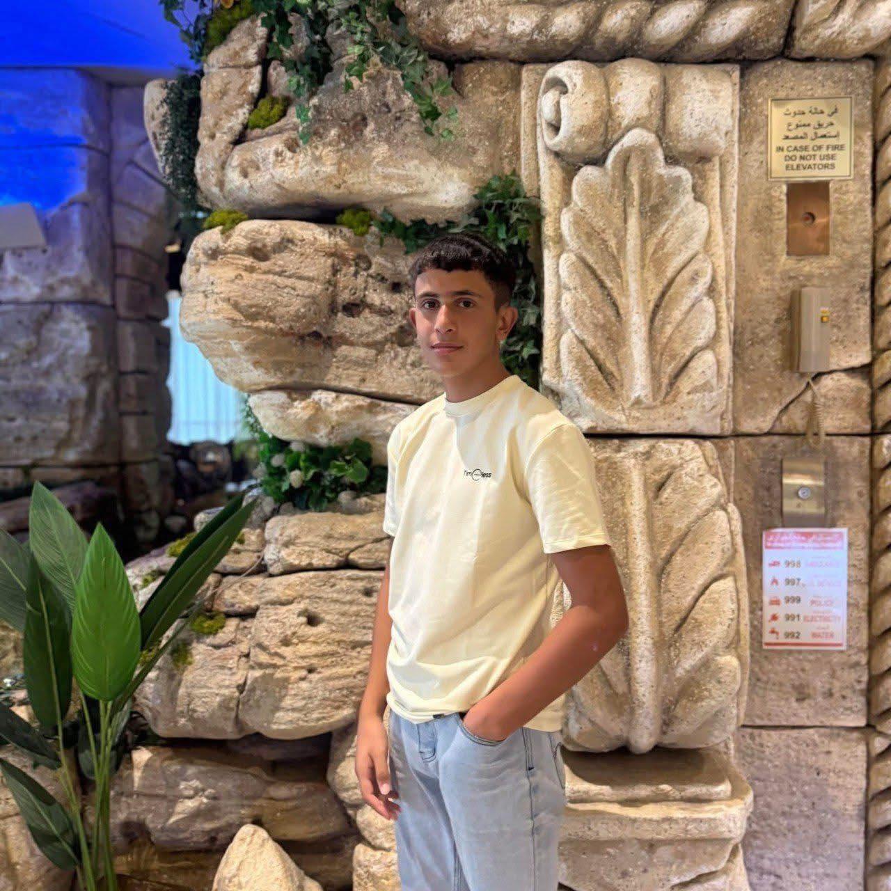 يوسف اشتية (15 عاماً) يرتقي متأثراً بإصابته الخطيرة في حي رفيديا