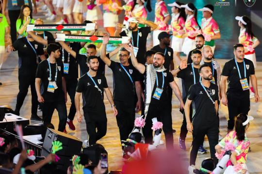 فلسطين تختتم مشاركتها في دورة الألعاب الآسيوية الشاطئية في الصين