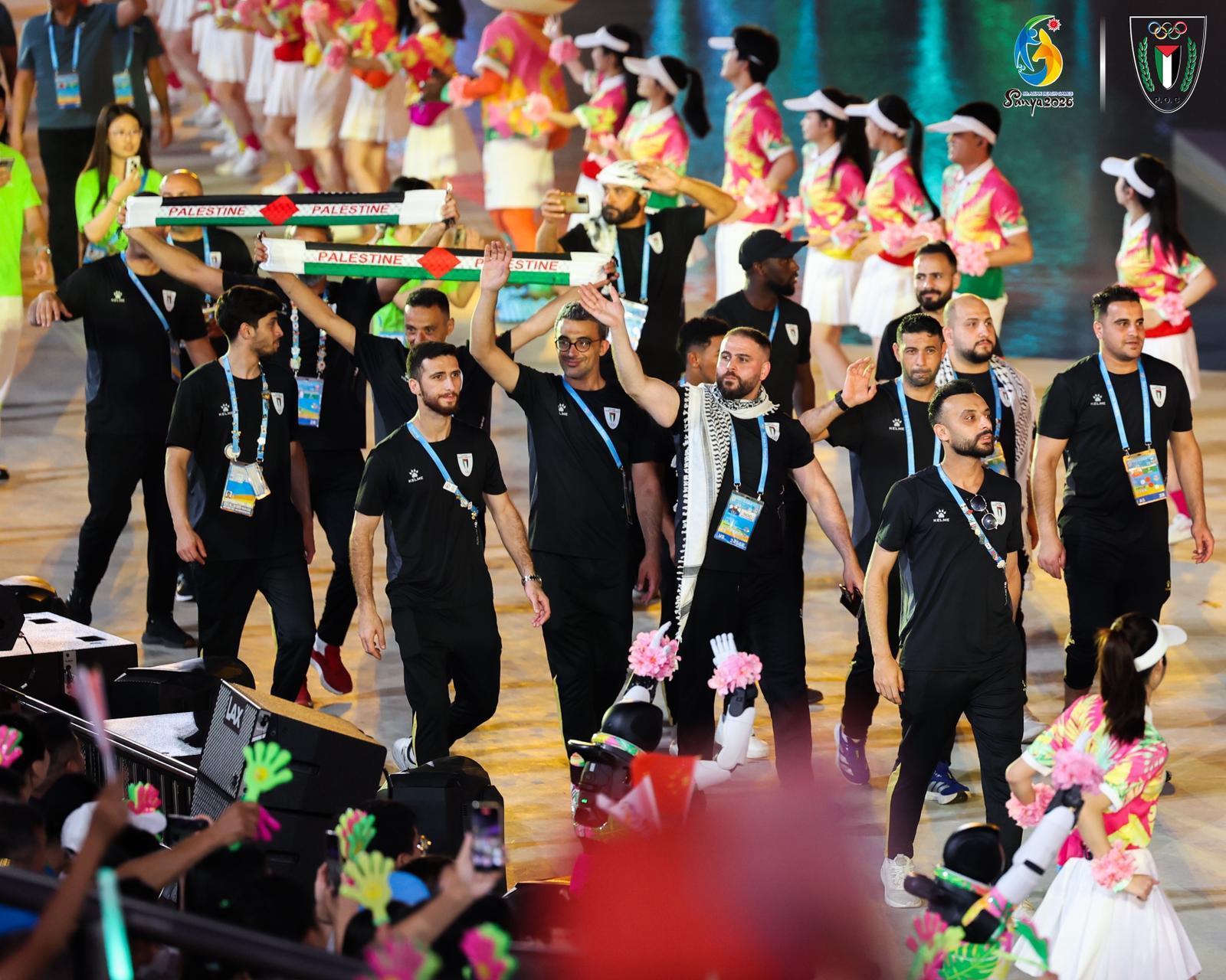 البعثة الفلسطينية تشارك في حفل الختام بعد منافسات في ست رياضات قارية