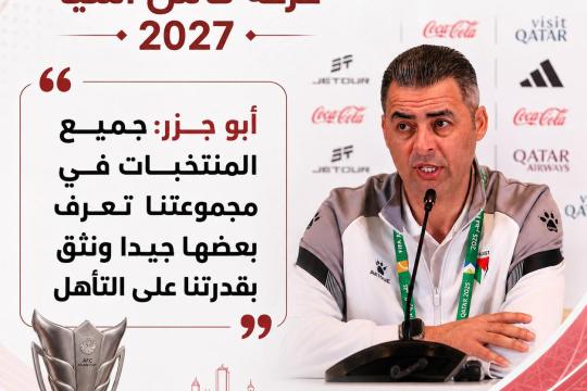 إيهاب أبو جزر: مجموعة فلسطين في كأس آسيا 2027 صعبة ونملك فرصة التأهل