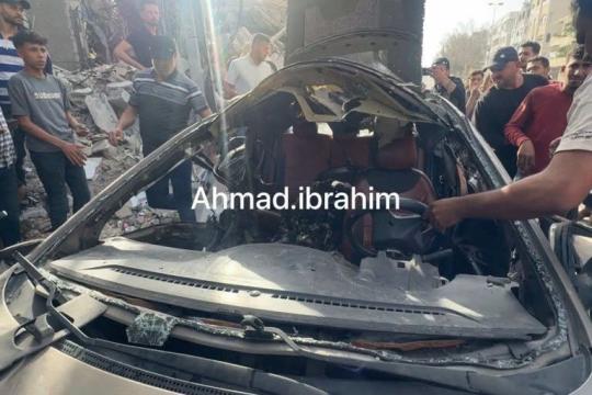 استشهاد مواطن في قصف إسرائيلي استهدف مركبة بمدينة غزة