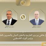 محمد مصطفى ووزير الخارجية المصري يبحثان حشد الدعم الدولي قبيل مؤتمر المانحين في بروكسل