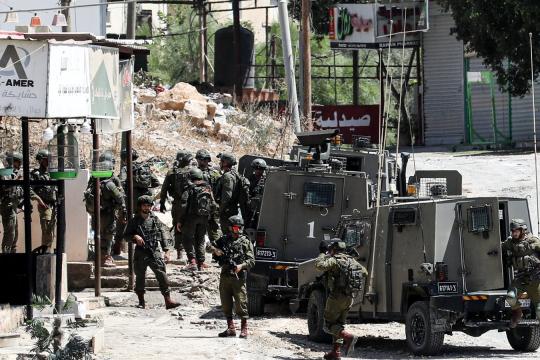 اقتحامات واعتقالات  لجيش الاحتلال وتأمين لاقتحام مقام يوسف بنابلس