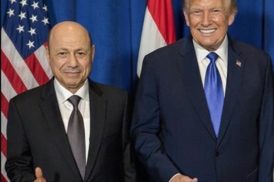 العليمي يطلب دعم ترامب لمواجهة الحوثيين بعد تصعيد قرب باب المندب