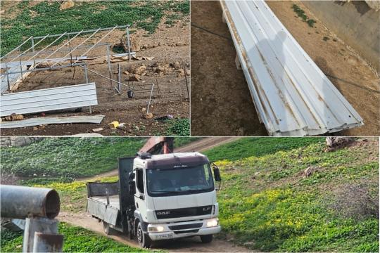 سبع عائلات فلسطينية تبدأ تفكيك مساكنها في الميتة بالأغوار الشمالية بعد تصاعد اعتداءات المستوطنين