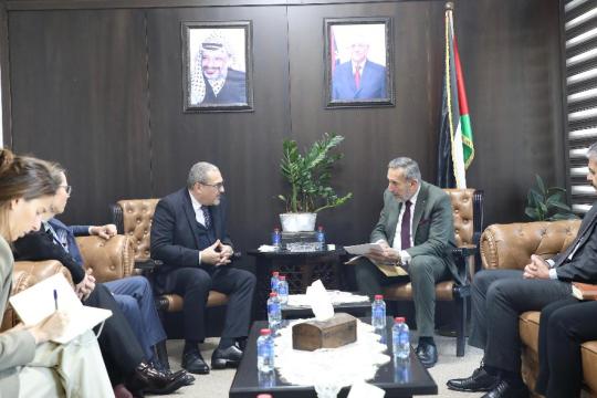 وزير العدل يبحث مع الأمم المتحدة تنسيق جهود حماية المدنيين وإعادة إعمار غزة