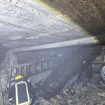 الدفاع المدني: شظية تدمر منزلا من ثلاثة طوابق وتسبب حريقا وأضرارا هائلة في سلفيت