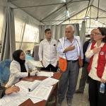 وفد اللجنة الدولية للصليب الأحمر يطلع على التحديات الصحية في قطاع غزة