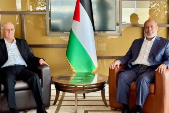 بحثا الوضع الفلسطيني الداخلي.. "الحية" و"مزهر" يبحثان وقف عدوان الاحتلال