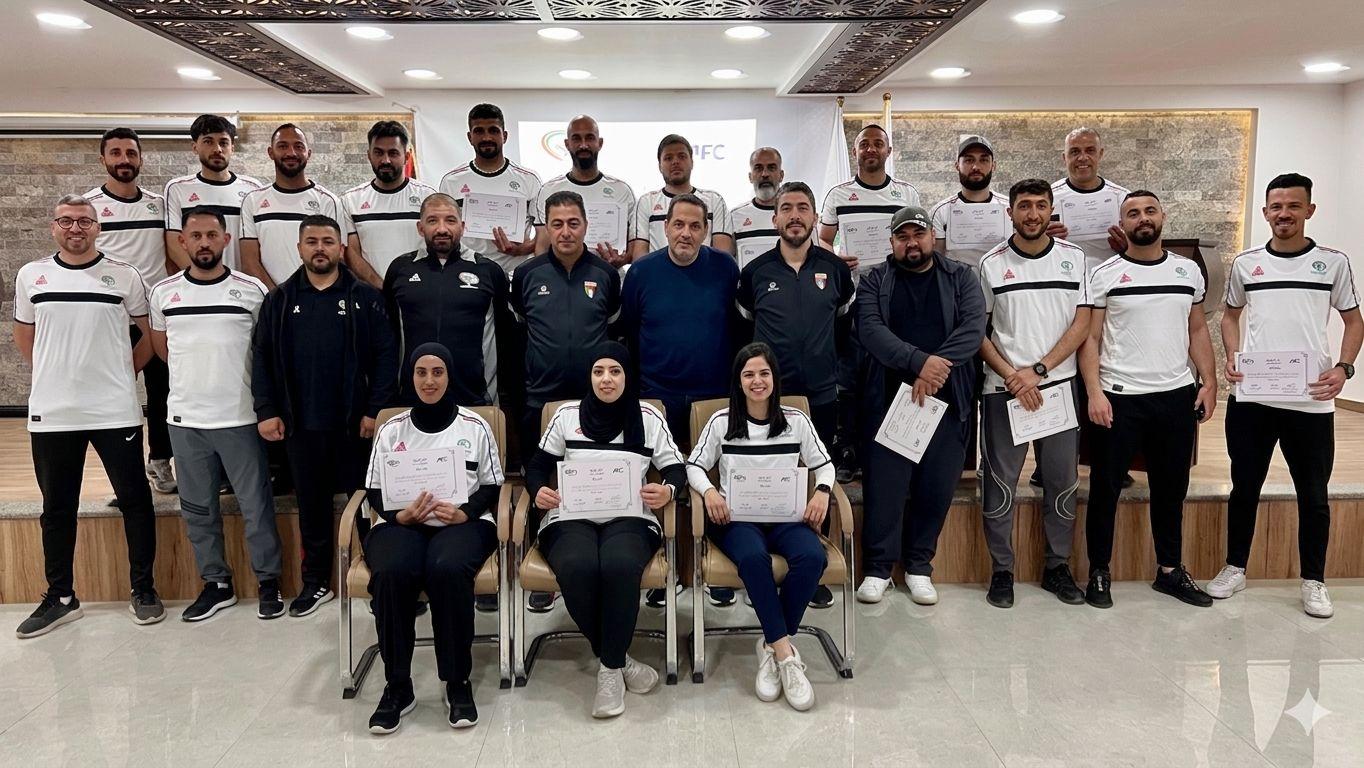 مشاركة 21 مدرباً ومدربة في برنامج تدريبي بالتعاون مع الاتحاد الآسيوي لكرة القدم