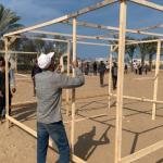 غزة تستعد للشتاء: أول مركز إيواء بخيام محلية يبدأ العمل في دير البلح
