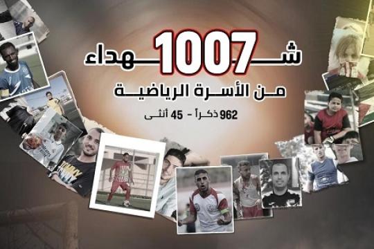 تقرير يكشف استشهاد 1007 من منتسبي القطاع الرياضي في المحافظات الجنوبية وتدمير 265 منشأة