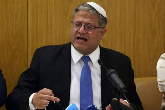 بن غفير يهاجم النواب العرب ويطالب بتفكيك السلطة الفلسطينية وتشجيع تهجير سكان غزة والضفة