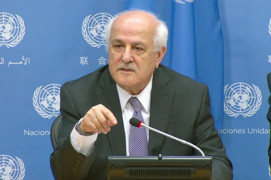 منصور يحذر من قانون إعدام الأسرى الذي أقره الكنيست ويطالب بتحرك دولي عاجل