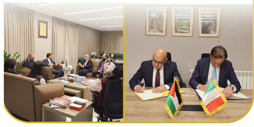 توقيع اتفاقية المنحة بين وزارة المالية والقنصلية الإيطالية لتمويل الكوادر الطبية عبر آلية "بيغاس" الأوروبية.