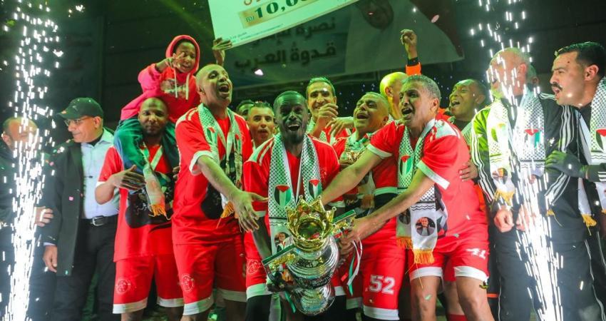 فوز بثلاثية نظيفة على اتحاد الشجاعية في النهائي داخل صالة خدمات النصيرات