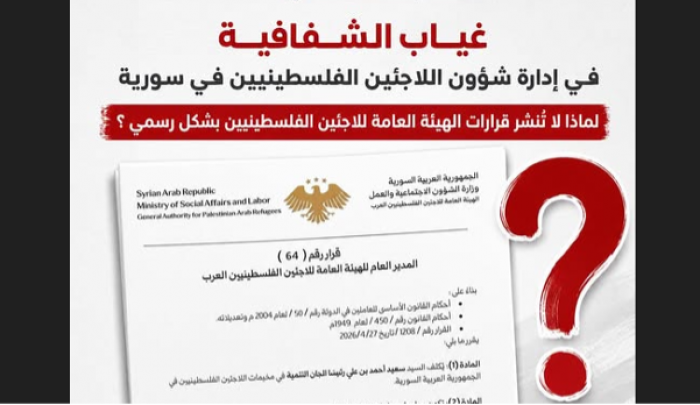 مرصد حقوقي ينتقد تأخر نشر قرارات الهيئة العامة للاجئين وتداولها عبر منصات غير رسمية ويطالب بإتاحة المعلومات للجمهور