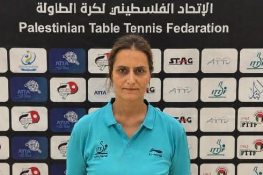 أماني دروزة تمثل فلسطين في تحكيم كرة الطاولة بدورة الألعاب الآسيوية