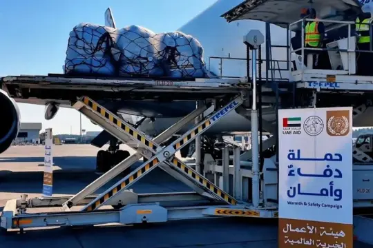 «الفارس الشهم 3» تدشّن حملة «دفء وأمان» لغزة بالتعاون مع هيئة الأعمال الخيرية العالمية