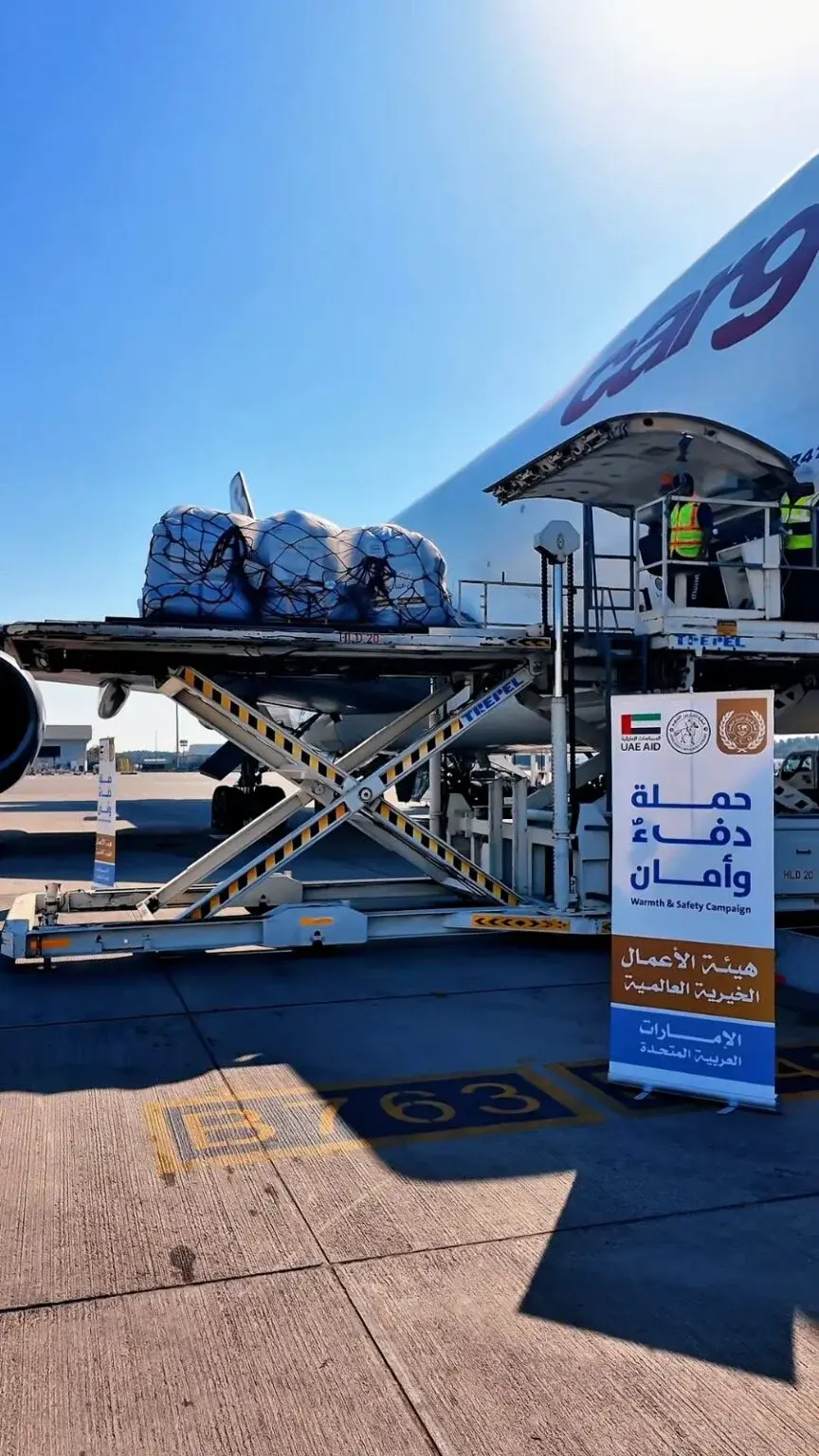 «الفارس الشهم 3» تدشّن حملة «دفء وأمان» لغزة بالتعاون مع هيئة الأعمال الخيرية العالمية