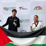 فلسطين تحصد ذهبيّة وبرونزية في افتتاح بطولة الحسن الدولية للتايكواندو