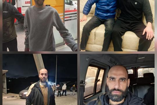 الاحتلال يفرج عن 4 فلسطينيين من الضفة بينهم طفل