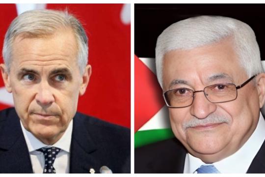 عباس وكارني يبحثان تطورات فلسطين وتعزيز العلاقات الثنائية بعد الاعتراف الكندي بالدولة الفلسطينية