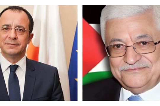 الرئيس عباس يبحث مع نظيره القبرصي تطورات الأوضاع في فلسطين وتعزيز التعاون الثنائي