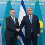 وزير خارجية الاحتلال: نرغب بتعزيز شراكتنا الاقتصادية مع كازاخستان