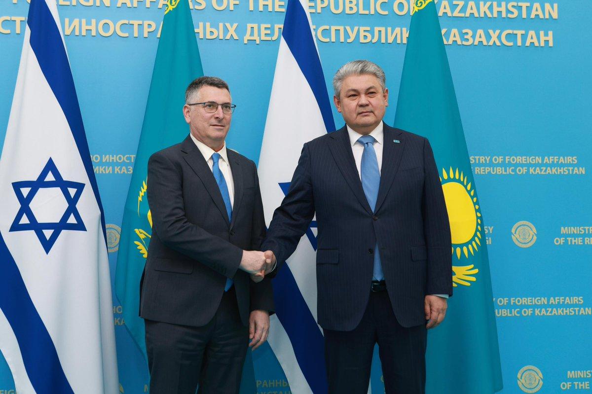 وزير خارجية الاحتلال: نرغب بتعزيز شراكتنا الاقتصادية مع كازاخستان