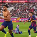 أراوخو يخطف فوزاً قاتلاً لبرشلونة على جيرونا في الوقت بدل الضائع