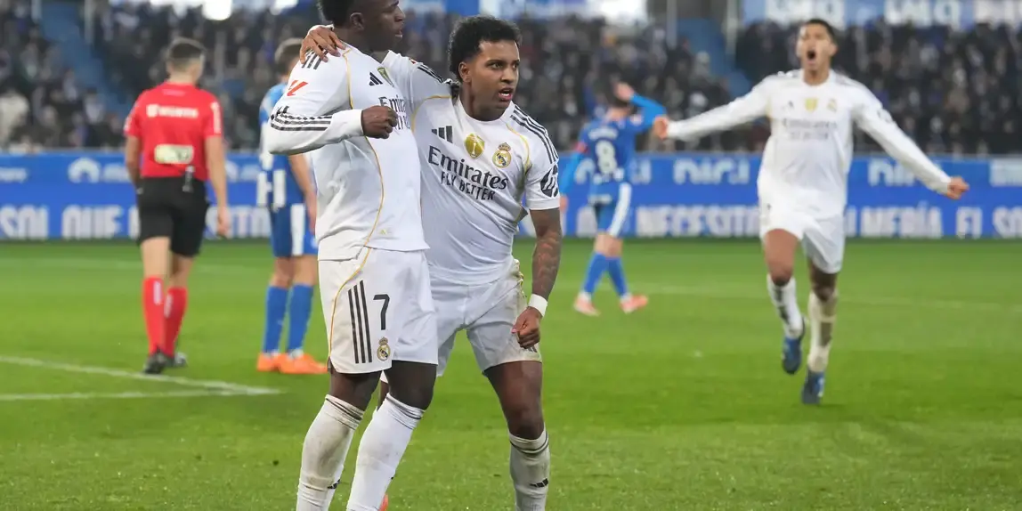 ثنائية مبابي ورودريجو تقود الميرنجي لفوز ثمين 2-1 في الجولة 15