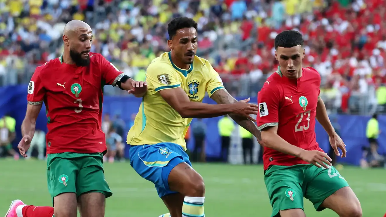 صيباري يمنح أسود الأطلس التقدم وفينيسيوس يعيد السامبا إلى المباراة في مواجهة انتهت بنتيجة 1-1